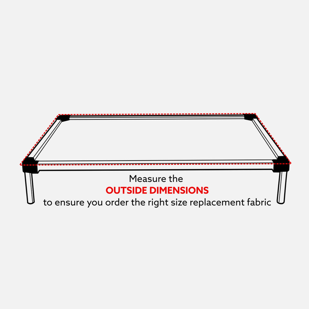 Chew Proof Armored™ Replacement Ripstop Fabric - Square Frame
